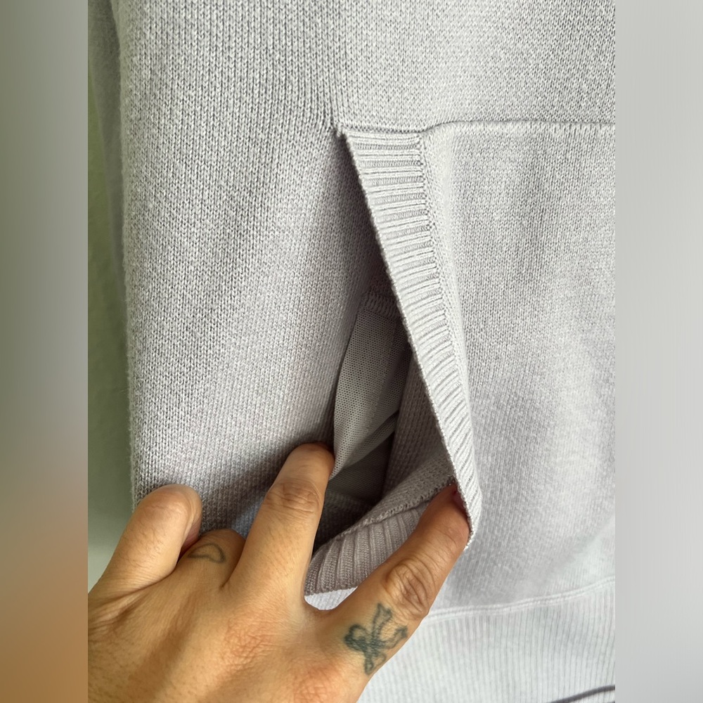 Lululemon Soothe Away Lilac Knit Hoodie View 4